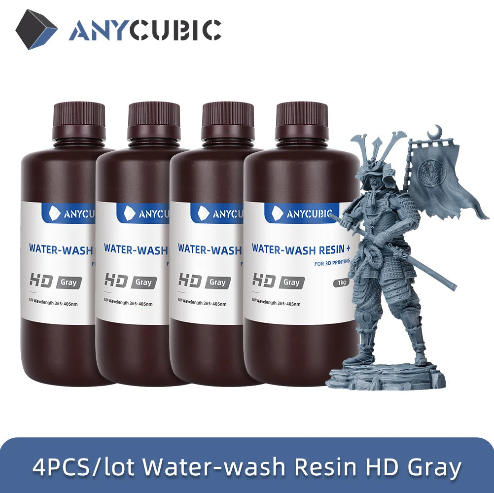 ANYCUBIC Najnovšia HD šedá živica 405nm UV živica pre Photon 3D tlačiareň Vysoko presná UV fotopolymérová živica