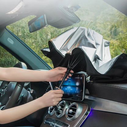 Slnečník do auta Dáždnik pre auto tienenie Chránič slnečníka do auta Slnečník Letné slnko Interiér Ochrana čelného skla Príslušenstvo