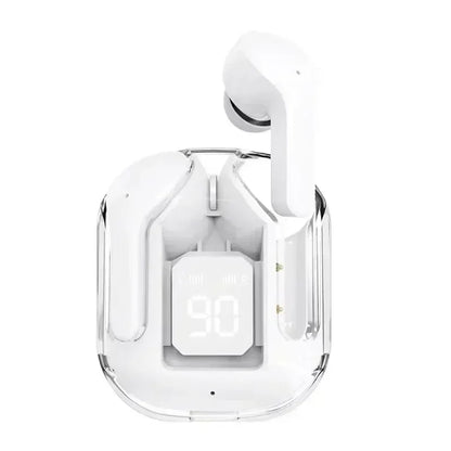 Bezdrôtová náhlavná súprava Bluetooth T2 tws Transparentné slúchadlá ENC LED Power Digital Display Stereo Sound Slúchadlá pre všetky smartfóny