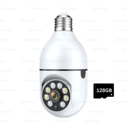 3MP E27 žiarovka WiFi IP kamera 4x digitálny zoom AI Human Motion Detect Plnofarebné nočné videnie Vnútorné bezpečnostné sledovacie kamery
