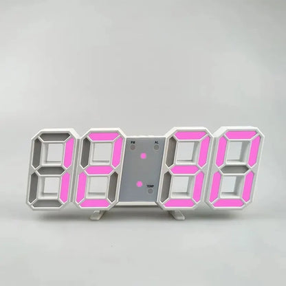 3D mini hodiny LED digitálne nástenné hodiny Stolové hodiny Elektronický budík Hodiny do obývačky Nástenné hodiny pre domácich majstrov