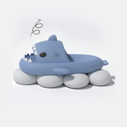 Detské Papuče Mäkká podrážka Cartoon Shark Papuče Ženy Muž Halové Vonkajšie EVA Protišmykové papuče pre detskú obuv Sandále