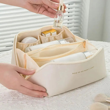 Organizér na make-up Taška na dámske toaletné potreby Puzdro na mejkap Luxusná dámska krabička, kozmetická taštička, organizér na cestovné vrecko na zips