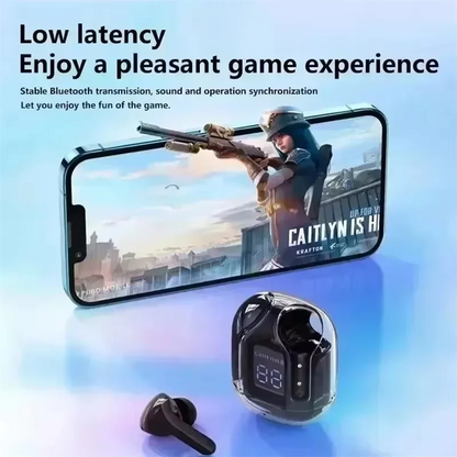 Originálne T2 bezdrôtové Bluetooth slúchadlá Transparentné HIFI slúchadlá LED Power Digital Display Stereo Sound slúchadlá pre Xiaomi