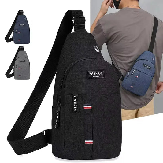 Náprsná taška Pánska crossbody taška na jedno rameno Veľkokapacitná Outdoorová móda na šport a voľný čas Malá taška na rameno Veľká kapacita