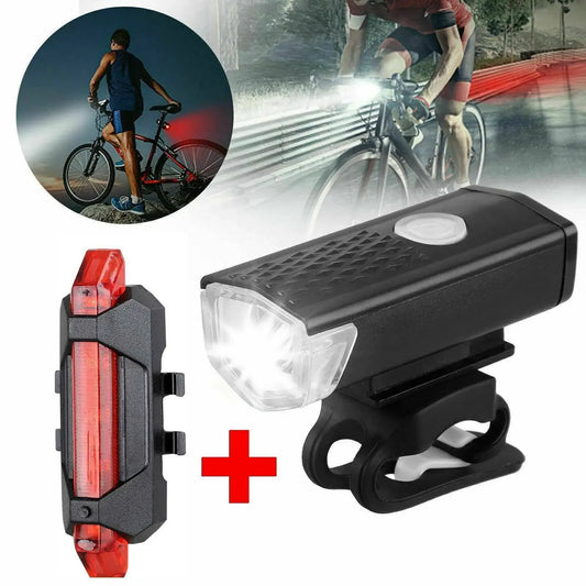 Predné svetlá na horský bicykel USB LED Dobíjacie vodotesné predné svetlo na horský bicykel Bezpečnostné výstražné svetlo na bicykel Cyklistické príslušenstvo