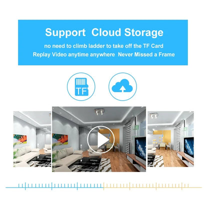 3MP WiFi IP kamera E27 žiarovka Farebné nočné videnie Vnútorné sledovacie kamery 4x digitálny zoom HD PTZ AI monitor detekcie pohybu človeka