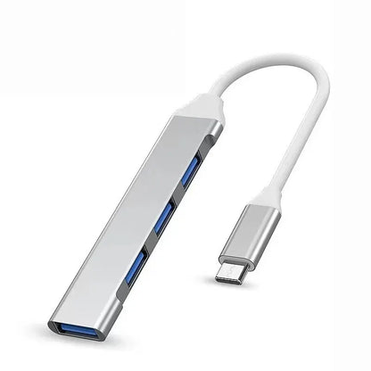Zvýšte svoju produktivitu s týmto rozbočovačom USB C 4 v 1 – kompatibilný s MacBook, Mac Pro, Mac Mini, IMac, Surface Pro, XPS, PC, Fla