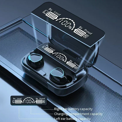 Slúchadlá Bluetooth M10 Handfree s LED displejom Slúchadlá Bluetooth HiFi Stereo hudba Bezdrôtové slúchadlá do uší Vodotesné herné slúchadlá