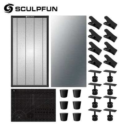 SCULPFUN 400 x 800 mm laserové rezanie voštinový panel H3 Pracovný stôl na ochranu pracovnej plochy na rezbárstvo dreva/kože/kovu/akrylu