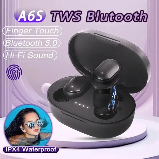 Originálny bezdrôtový Bluetooth headset A6S TWS slúchadlá Bluetooth športové slúchadlá do uší s mikrofónom pre Xiaomi Iphone Lenovo