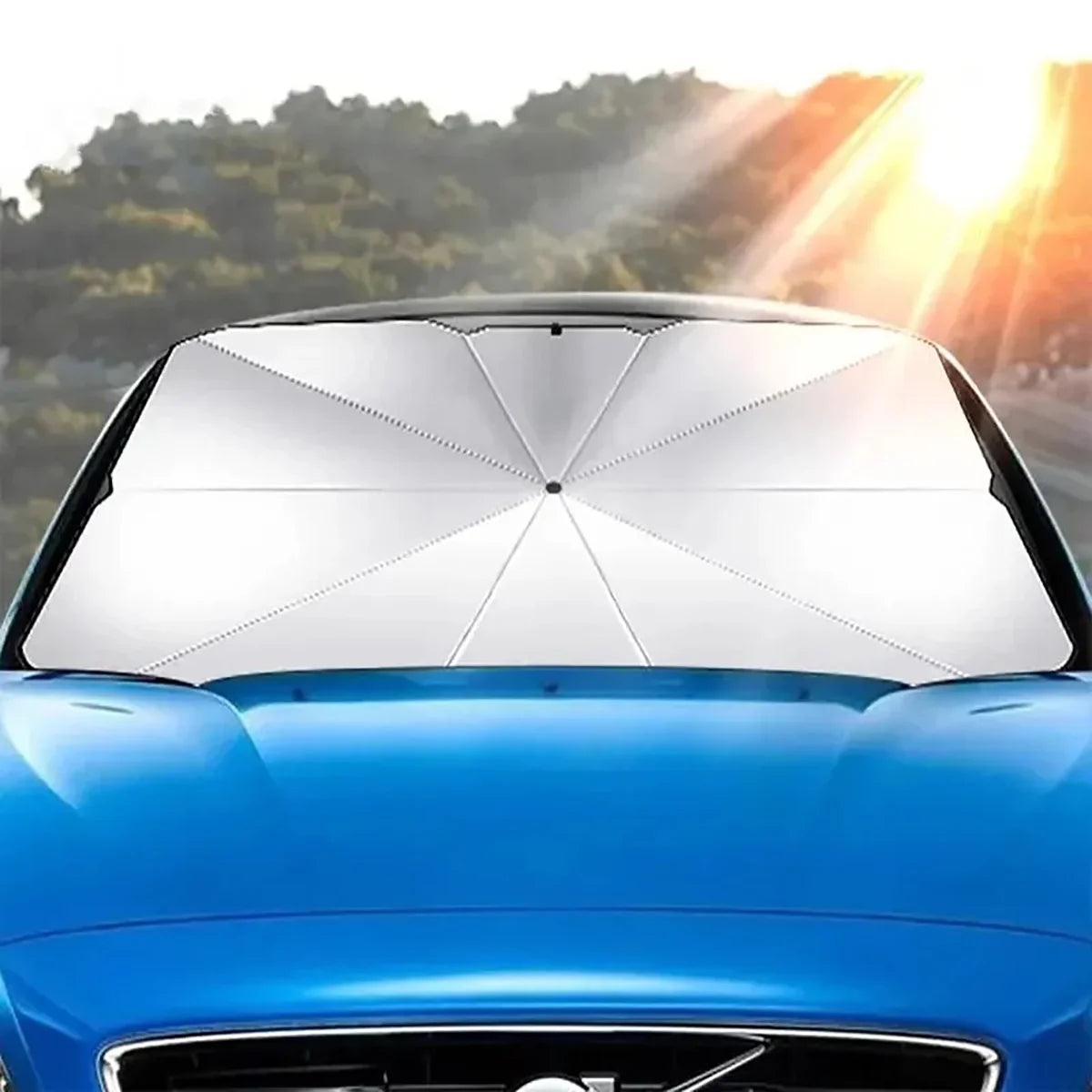 Slnečník do auta Dáždnik pre auto tienenie Chránič slnečníka do auta Slnečník Letné slnko Interiér Ochrana čelného skla Príslušenstvo