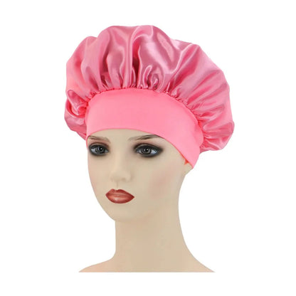 Novo saténová nočná čiapka do vlasov Dámska jednoliata čiapka na spanie Sleep Care Bonnet nočná čiapka pre ženy Unisex čiapka
