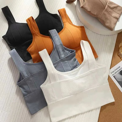 Priedušná športová podprsenka proti potu Fitness top Ženy Bezšvová podprsenka na jogu Nárazuvzdorná Crop Top Športová podprsenka Push Up Top Telocvičňa