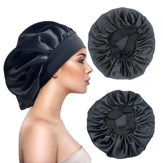 Novo saténová nočná čiapka do vlasov Dámska jednoliata čiapka na spanie Sleep Care Bonnet nočná čiapka pre ženy Unisex čiapka