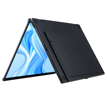 UPERFECT Delta 15.6-inch Dual Screen Portable Folding Monitor, 1920*1080 FHD IPS Screen, 60Hz Refresh Rate, 1000:1 Contrast Ratio, 360&#176; Folding, Built-in Speaker, Built-in Stand &amp; VESA Mountable,  2*Full-Featured Type-C, 2* mini HDMI - EU Plug