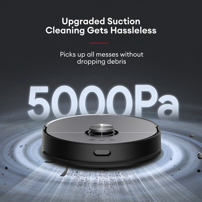 Ultenic MC1 Robot Vacuum Cleaner with Fully-Automatic Station, 5000Pa Suction, Dual-Rotating Mopping, Hot Air Drying, 3L Dustbag, 5200mAh Battery, Max 180 Mins Runtime, APP/Voice Control