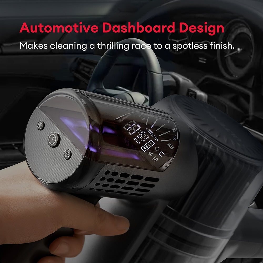 Ultenic U12 Vesla Cordless Vacuum Cleaner, 40KPa Suction, 450W Motor, 1L Dust Box, Up to 45 Mins Runtime, Removable Battery, LED Headlights,Tangle-Free Brush for Pet Hair, Hard Floor Tools