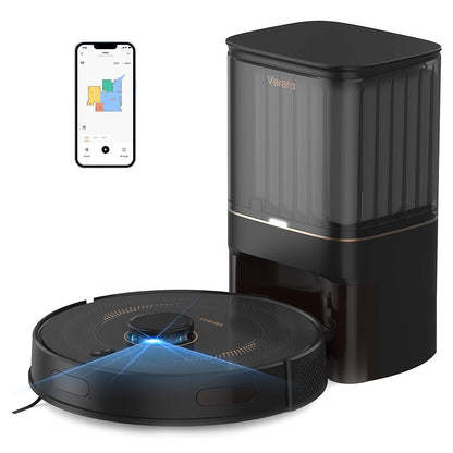 Verefa L11 Pro Robot Vacuum Cleaner, Self Emptying, 3000Pa Suction, LiDAR Navigation, 4L Dust Bag, Max 270 Mins Runtime, 70 Days Hands-Free Cleaning, App / Voice Control
