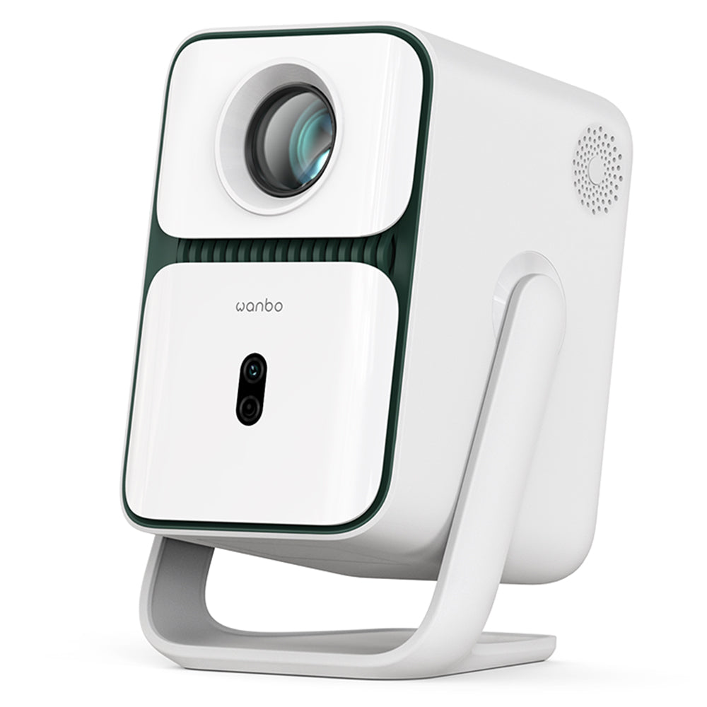 [Netflix 1080P] Wanbo T2 Ultra Projector, Android TV 11, 500 ANSI, Native 1080P, 120&#176; Rotating Stand, Auto Focus &amp; Keystone Correction, Obstacle Avoidance, 45 - 140&quot; Projection Size, Dual-band WiFi, 2*5W Speaker