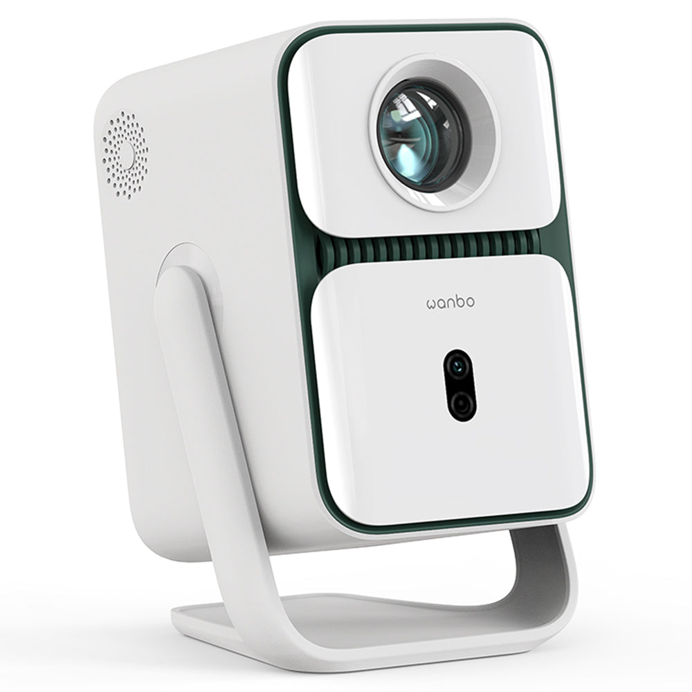[Netflix 1080P] Wanbo T2 Ultra Projector, Android TV 11, 500 ANSI, Native 1080P, 120&#176; Rotating Stand, Auto Focus &amp; Keystone Correction, Obstacle Avoidance, 45 - 140&quot; Projection Size, Dual-band WiFi, 2*5W Speaker