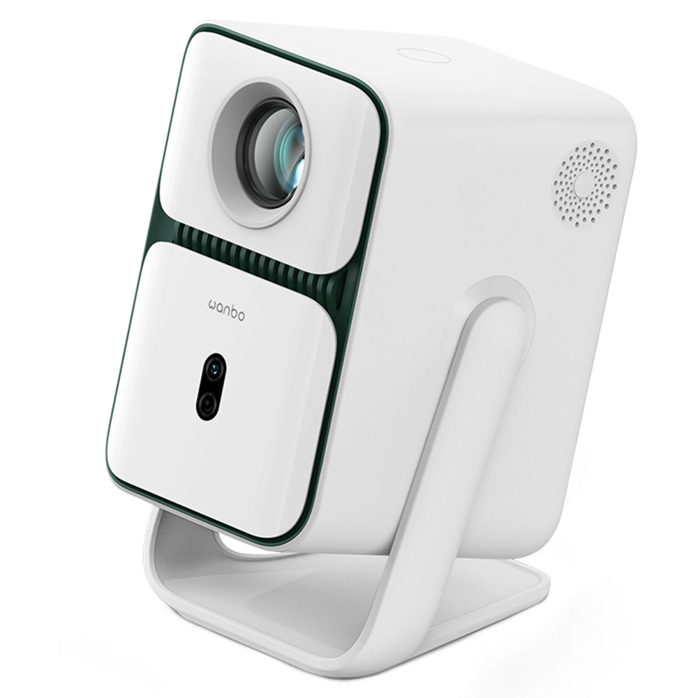 [Netflix 1080P] Wanbo T2 Ultra Projector, Android TV 11, 500 ANSI, Native 1080P, 120&#176; Rotating Stand, Auto Focus &amp; Keystone Correction, Obstacle Avoidance, 45 - 140&quot; Projection Size, Dual-band WiFi, 2*5W Speaker