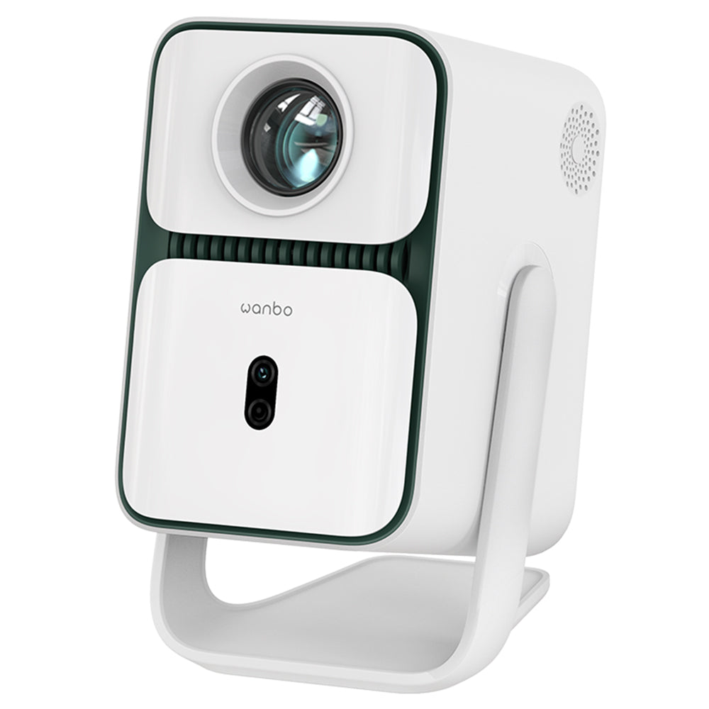 [Netflix 1080P] Wanbo T2 Ultra Projector, Android TV 11, 500 ANSI, Native 1080P, 120&#176; Rotating Stand, Auto Focus &amp; Keystone Correction, Obstacle Avoidance, 45 - 140&quot; Projection Size, Dual-band WiFi, 2*5W Speaker