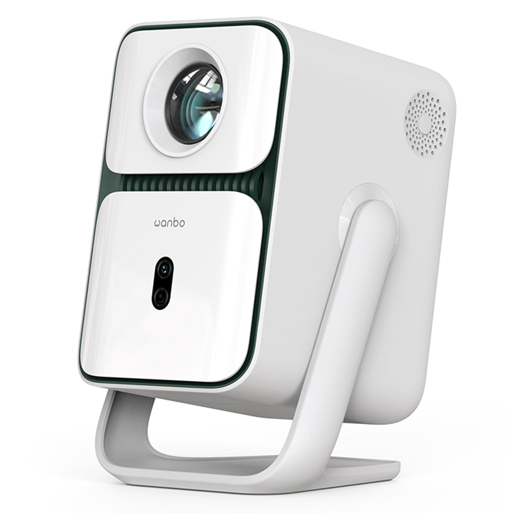 [Netflix 1080P] Wanbo T2 Ultra Projector, Android TV 11, 500 ANSI, Native 1080P, 120&#176; Rotating Stand, Auto Focus &amp; Keystone Correction, Obstacle Avoidance, 45 - 140&quot; Projection Size, Dual-band WiFi, 2*5W Speaker
