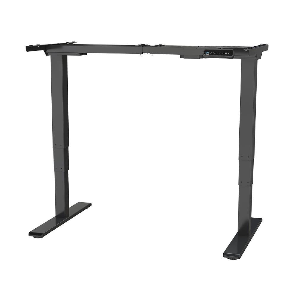 ACGAM ET225E Elektrický stôl s dvojitým motorom a trojstupňovými nohami, ergonomický výškovo nastavitelný podstavec - čierna (iba rám)