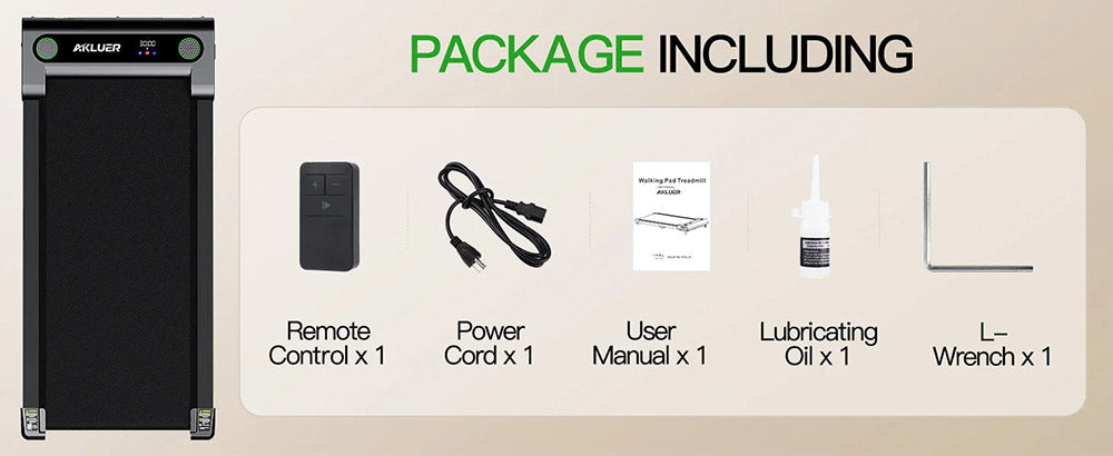 Akluer 480L-A chodiaca podložka s náklonom, 2,5 HP podstavec pre beh s diaľkovým ovládaním, LED displejom a maximálnou nosnosťou 330 libier.