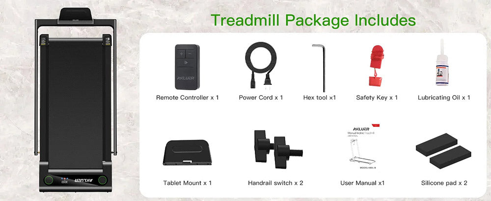 Akluer 480L-B chodítko s naklonom a rukoväťou, 2,5 HP podstavec pod stôl, LED displej a diaľkové ovládanie, maximálna nosnosť 330 libier, skladacie