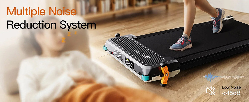 Akluer 520 obojstranný podstôlkový behací pás s Shiatsu masážnou funkciou nôh, chodiaca podložka s náklonom, tichý motor 2,5 HP, LED displej