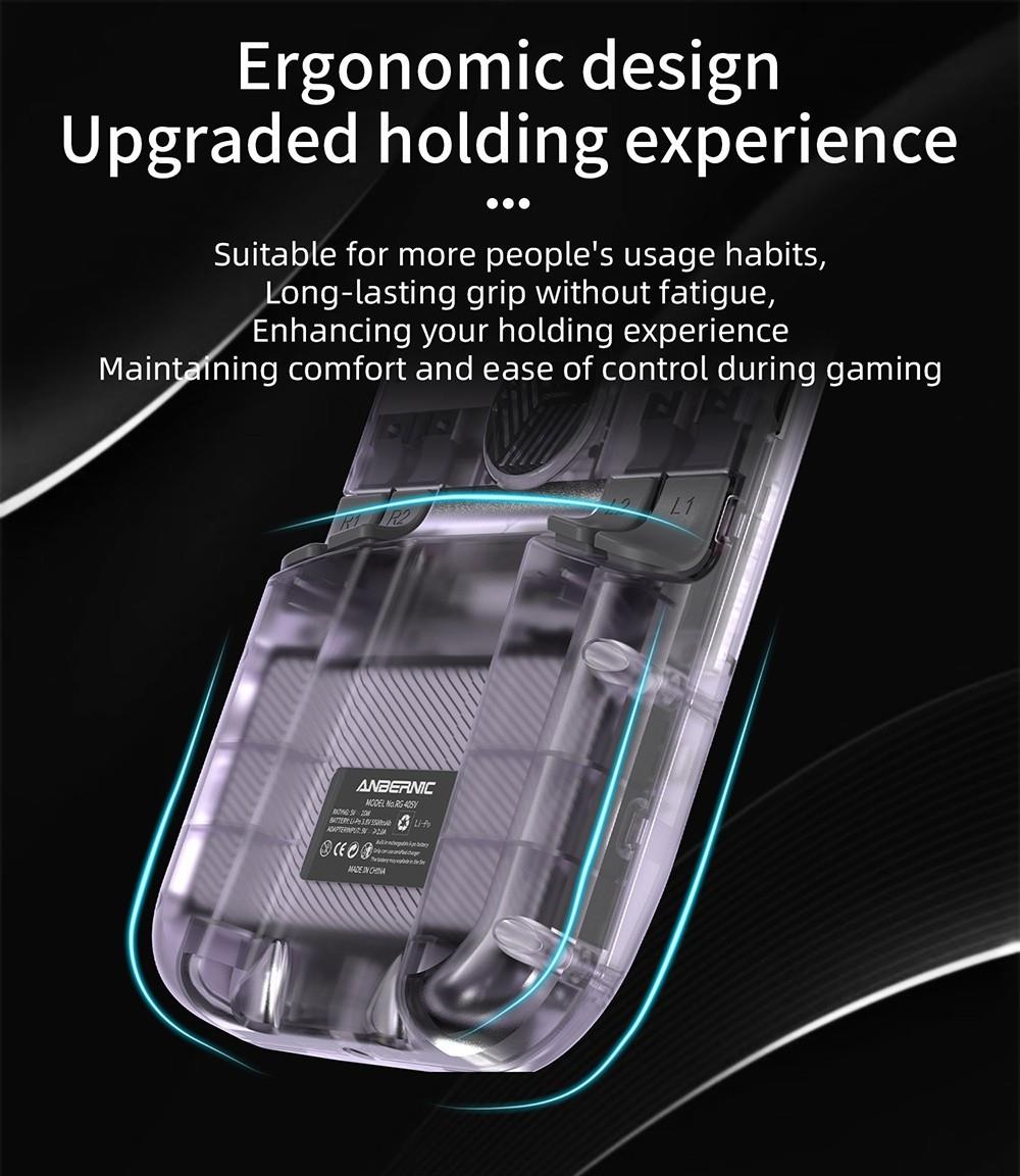 Herná konzola ANBERNIC RG405V, 4GB LPDDR4 128GB eMMC, Android 12, 5G WiFi, Bluetooth 5.0, 128GB TF karta, 3172 hier - fialová