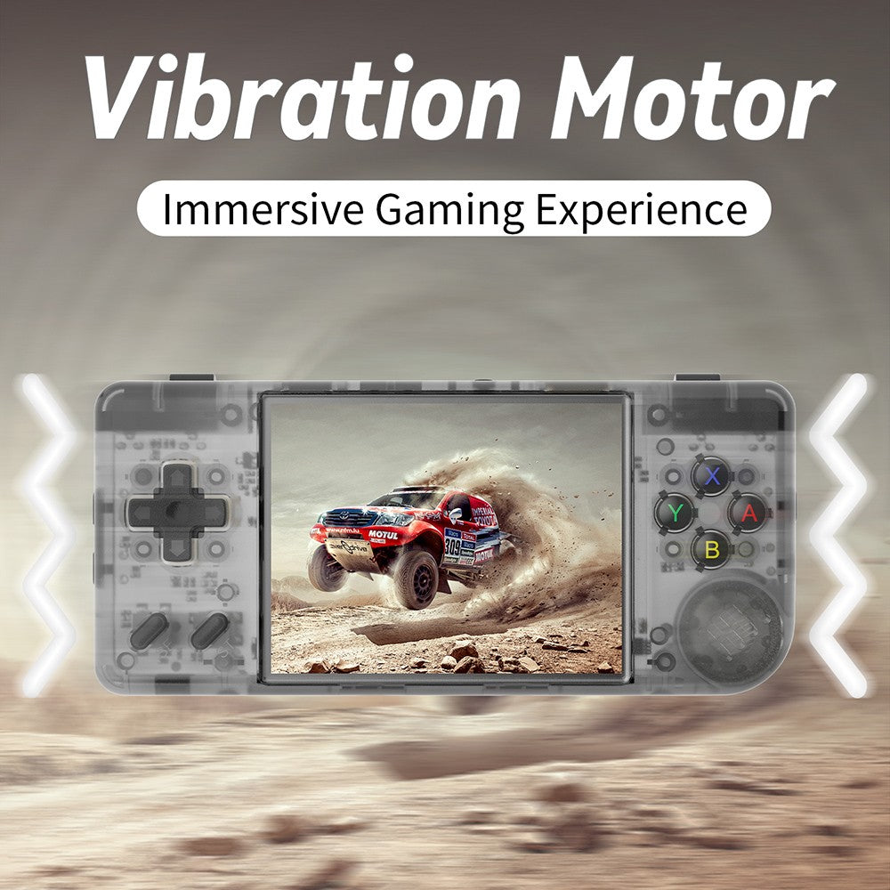 Herná konzola ANBERNIC RG28XX, 2,83-palcový IPS displej, 64GB TF karta, predinštalovaných 5000+ hier, multimediálne aplikácie, 8 hodín hrania, HDMI výstup - transparentná čierna