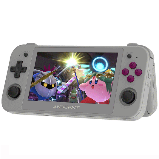 ANBERNIC RG505 Android 12 Game Console, 4GB LPDDR4X, 128GB TF Card, No Games Preinstalled, Moonlight Streaming - Grey