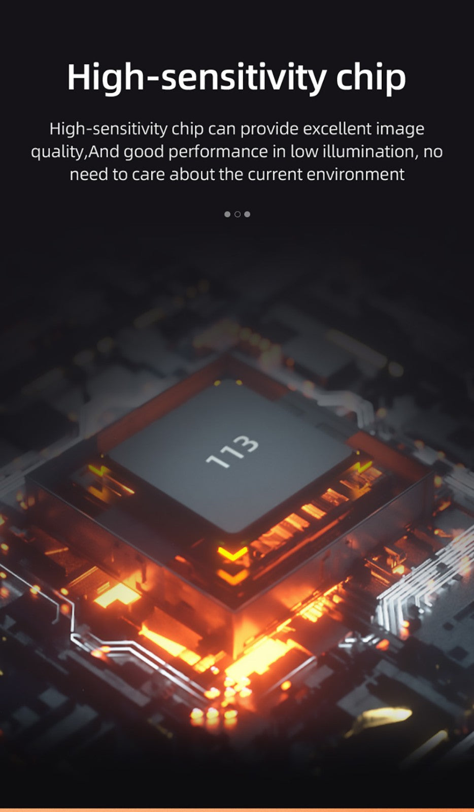 Endoskop ANESOK 113B, 4,3" IPS displej, jeden objektív, rozlíšenie 1080P, 6 nastaviteľných LED svetiel, 3 hodiny prevádzky, vodotesný IP67, 1m kábel - oranžová