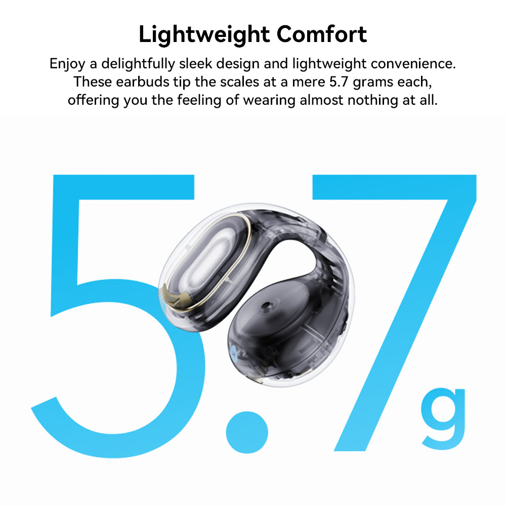 Slúchadlá Anker Soundcore C30i s otvoreným tvarom, uchylovacími háčikmi, Bluetooth 5.3, vodoodolnosťou IPX4, výdrž batérie až 30 hodín – biela