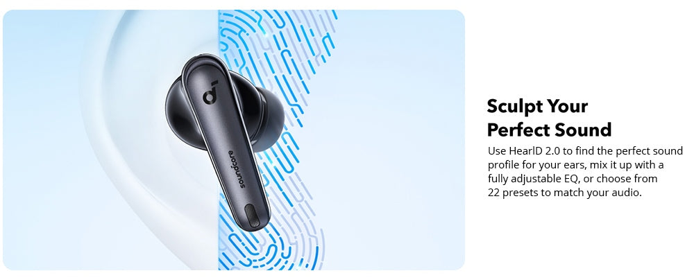 Slúchadlá Soundcore Liberty 4 NC Earbuds TWS, adaptívny potlač hluku ANC 2.0, Bluetooth 5.3, vodoodolnosť IPX4, rýchle nabíjanie – biela