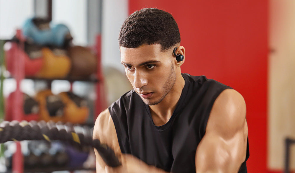 Bezdrôtové náušníky Anker Soundcore Sport X10 TWS na cvičenie – čierna farba