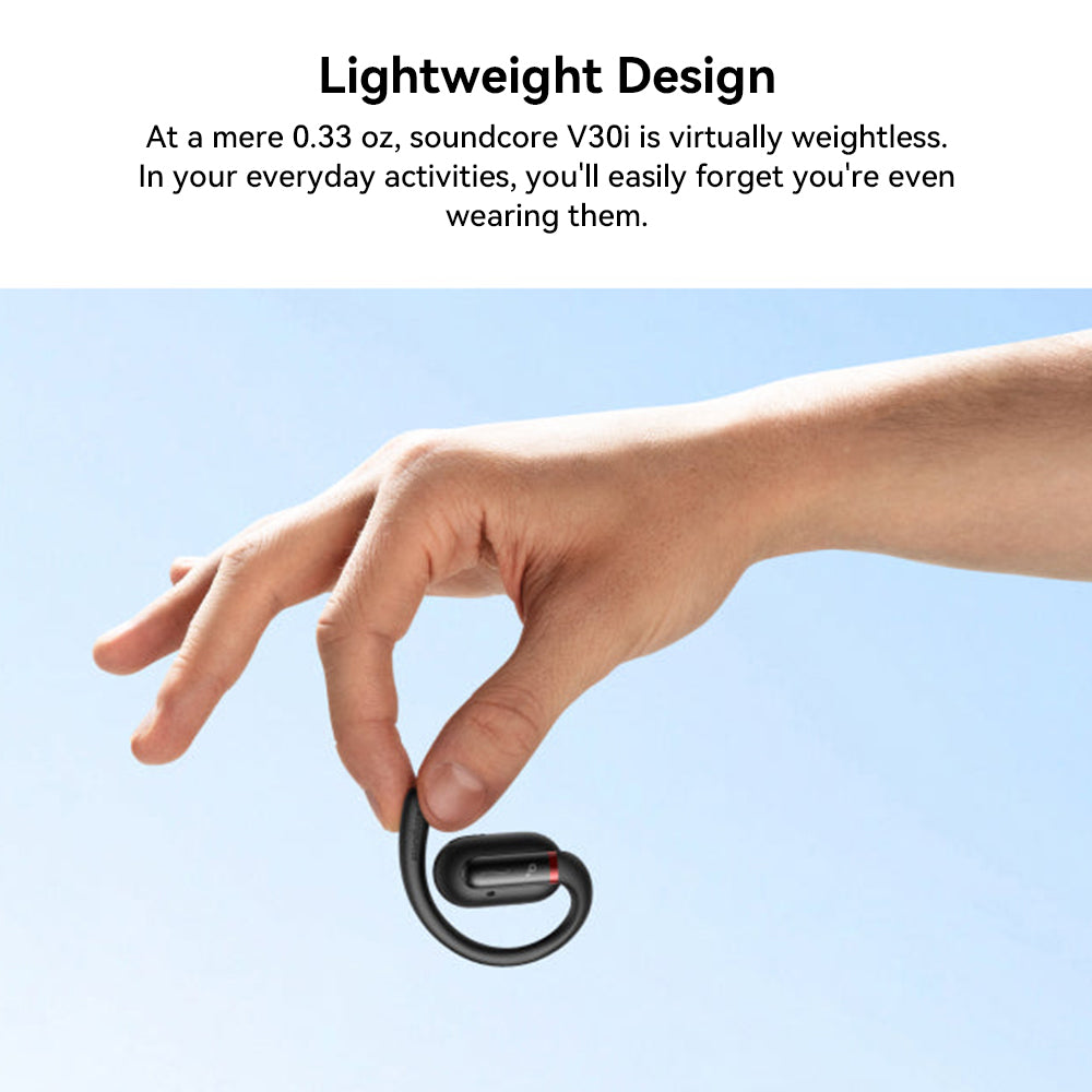 Slúchadlá Anker Soundcore V30i s otvorenou konštrukciou, ergonomické háčiky na uši, Bluetooth 5.3, ovládanie cez aplikáciu, až 36 hodín prehrávania