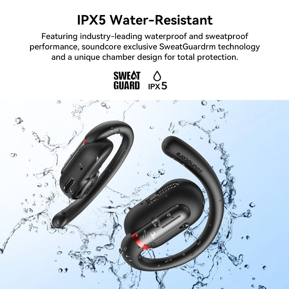 Slúchadlá Anker Soundcore V30i s otvorenou konštrukciou, ergonomické háčiky na uši, Bluetooth 5.3, ovládanie cez aplikáciu, výdrž batérie až 36 hodín