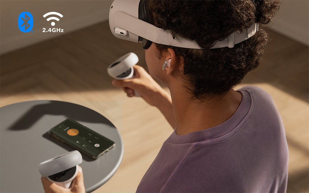 Anker Soundcore VR P10 TWS herné náušníky, kompatibilné s Meta Quest 2, Steam Deck, PS4, PS5, PC, Switch – biela