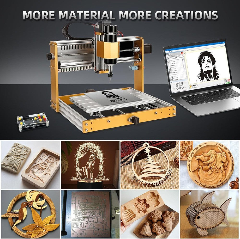 CNC fréza Annoytools 3018 Pro Max, 3-osé koncové spínače, offline ovládanie GRBL, 300x180x80mm