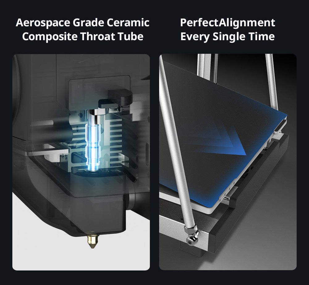 3D tlačiareň Anycubic Kobra 3 Max Combo, tlač až 8 farbami, farebný motor ACE Pro, vysoká tlačová rýchlosť 600 mm/s, automatické vyrovnanie a ochrana proti strate krokov, 420*420*500 mm