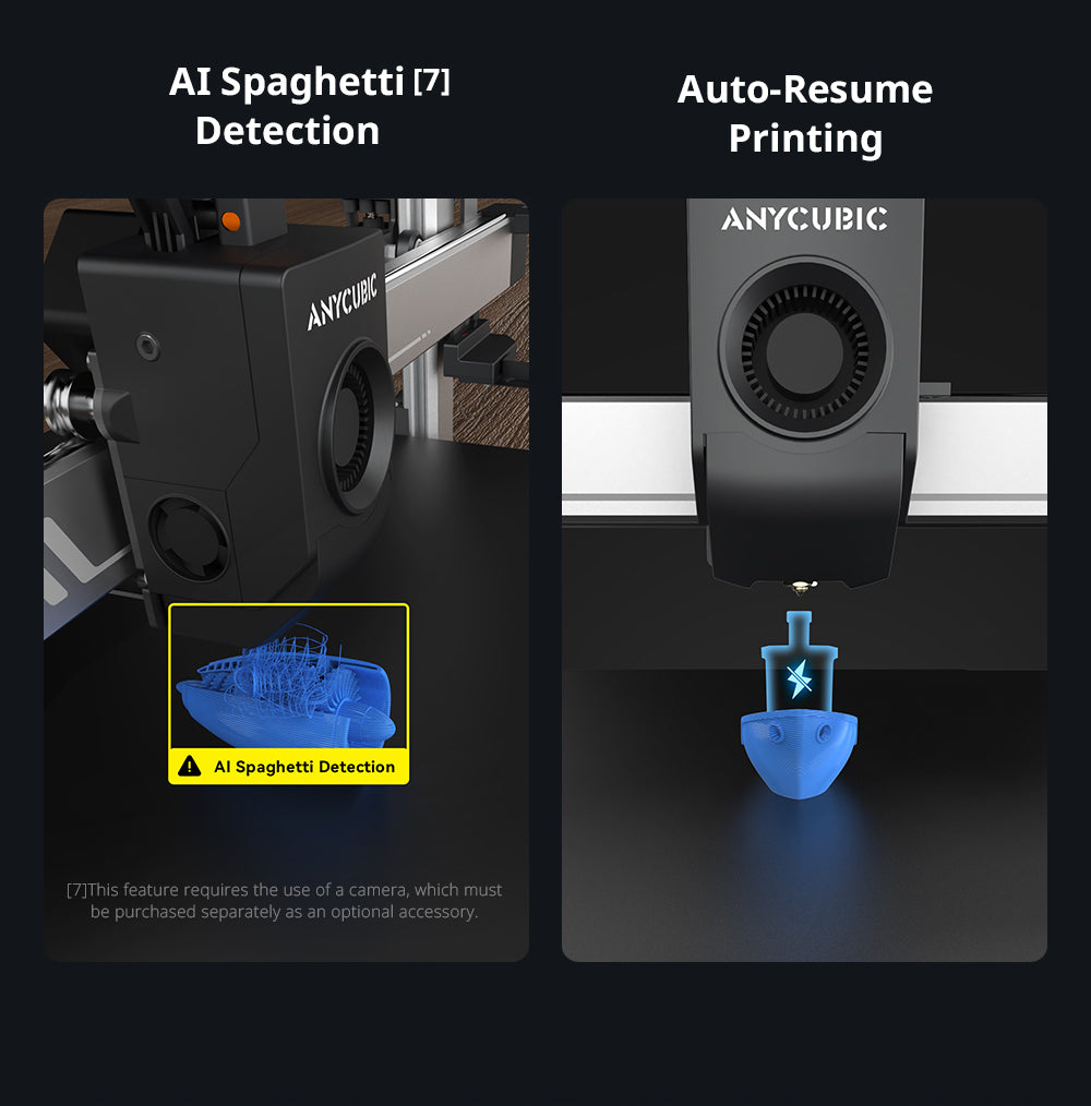 3D tlačiareň Anycubic Kobra 3 Max Combo, tlač až 8 farbami, farebný motor ACE Pro, vysoká tlačová rýchlosť 600 mm/s, automatické vyrovnanie a ochrana proti strate krokov, 420*420*500 mm