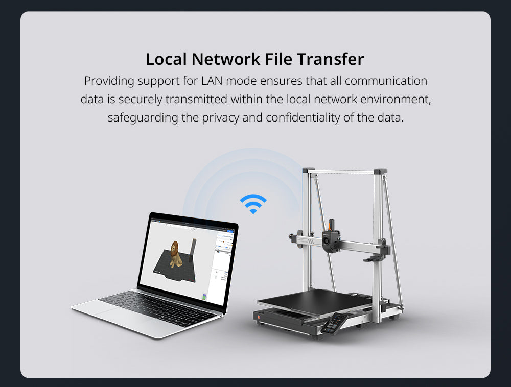 3D tlačiareň Anycubic Kobra 3 Max Combo, tlač až 8 farbami, farebný motor ACE Pro, vysoká tlačová rýchlosť 600 mm/s, automatické vyrovnanie a ochrana proti strate krokov, 420*420*500 mm