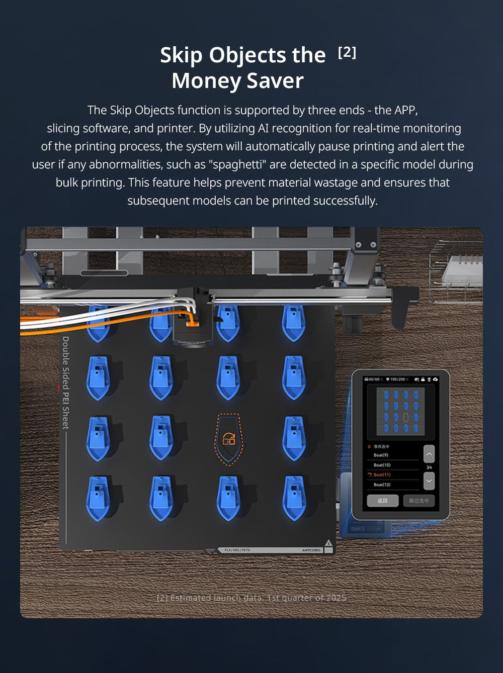 3D tlačiareň Anycubic Kobra 3 Max Combo, tlač až 8 farbami, farebný motor ACE Pro, vysoká tlačová rýchlosť 600 mm/s, automatické vyrovnanie a ochrana proti strate krokov, 420*420*500 mm