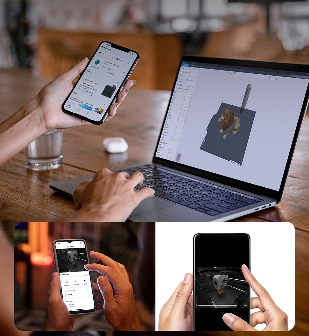 3D tlačiareň ANYCUBIC KOBRA S1 COMBO, živý 8-farebný tlač, ultra vysoká rýchlosť 600 mm/s, automatické vyrovnanie, 320 °C výhrevná hlava, ultra tichý chod 44 dB, konštrukcia CoreXY, 250*250*250 mm