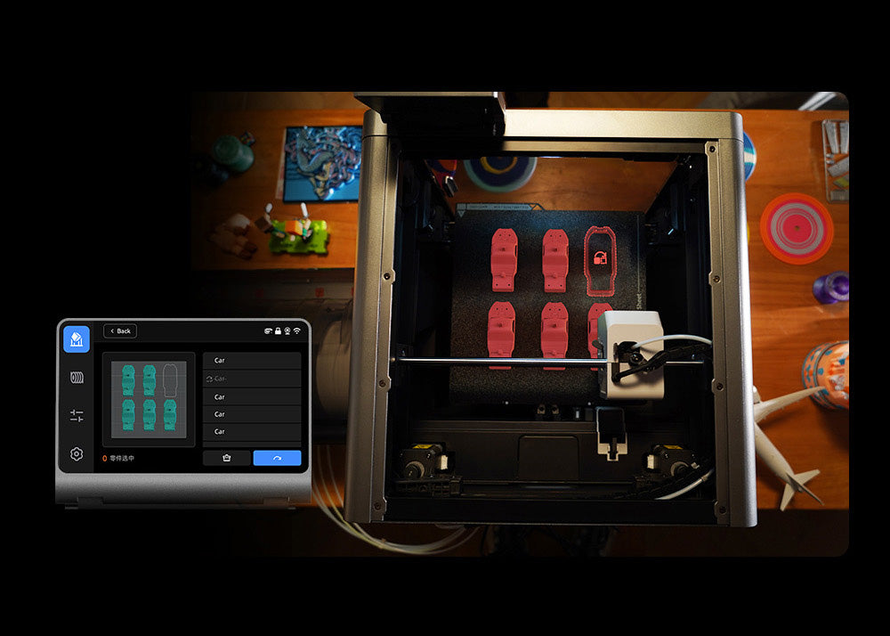 3D tlačiareň ANYCUBIC KOBRA S1 COMBO, živý 8-farebný tlač, ultra vysoká rýchlosť 600 mm/s, automatické vyrovnanie, 320 °C hlavička, ultra tichý chod 44 dB, konštrukcia CoreXY, 250*250*250 mm