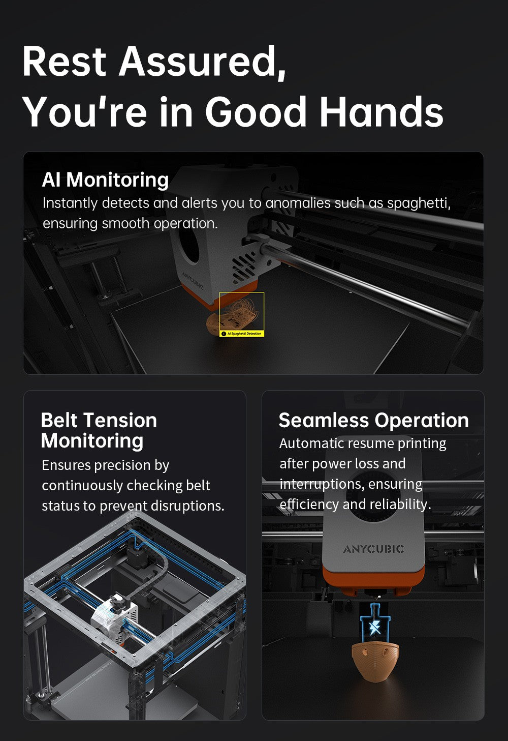 3D tlačiareň Anycubic Kobra S1, uzavretá konštrukcia CoreXY, ultra-rýchly tlač 600 mm/s, podpora tlače viacerých farieb s ACE Pro, 320℃ tlačová hlava, ultra-tichý chod 44dB, 250*250*250mm